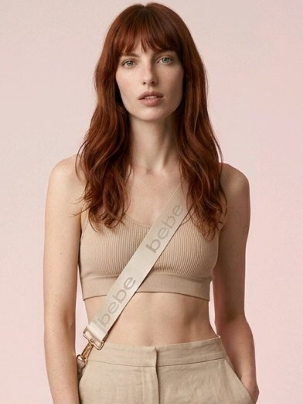 Bebe Cream Crossbody Strap